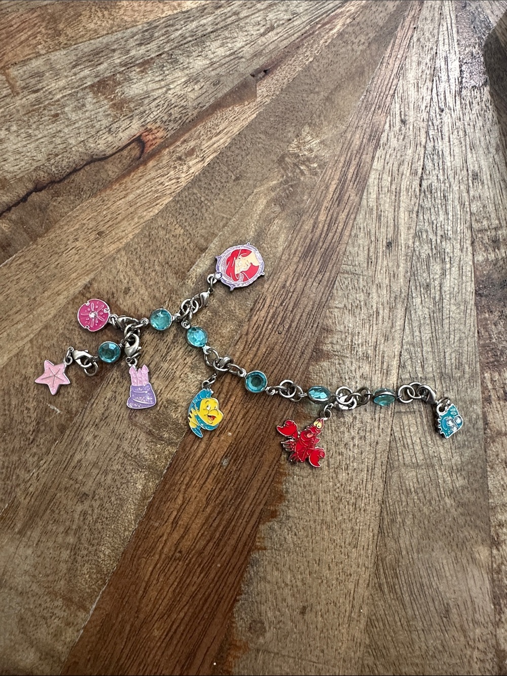 Vintage Little Mermaid Charm Bracelet
